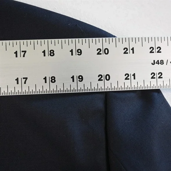Michael Kors‎ 44R Navy 100% Wool Silver Button Blazer Suit Jacket Sport Coat